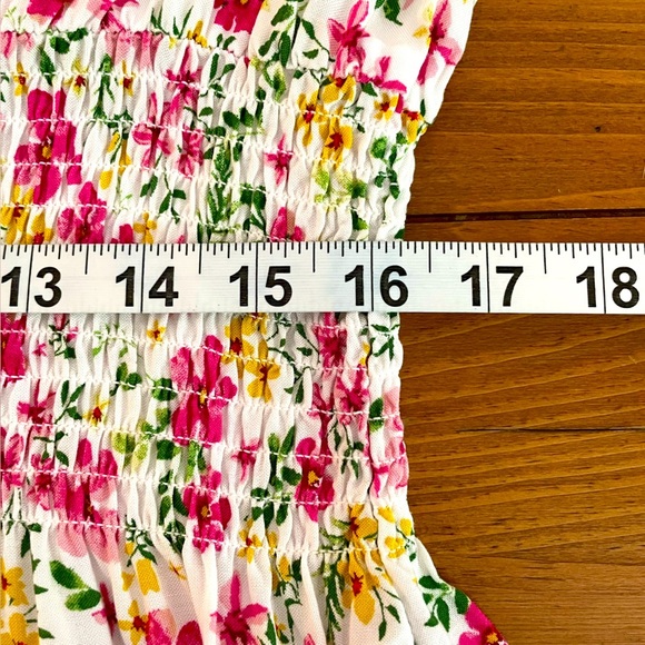 No Boundaries Pink Floral Peasant Style Blouse Off The Shoulder Peplum Size 3X - Picture 14 of 16